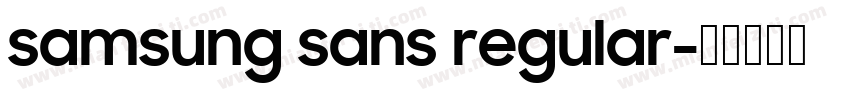 samsung sans regular字体转换